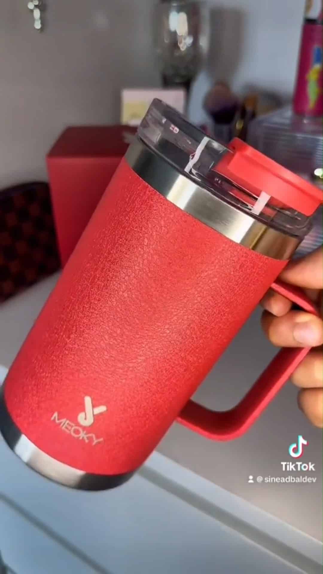 meoky 40 oz tumbler halloween mom of 5 meogy does not leak but stanley  does｜TikTok Search
