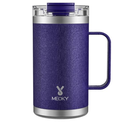 Meoky 20oz Insulated Coffee Mug with Lid and Handle, 100% Leak Proof  Stainless Steel Coffee Cup with…See more Meoky 20oz Insulated Coffee Mug  with Lid