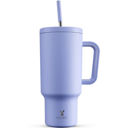 Meoky 40oz Tumbler with Handle and Straw Lid