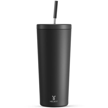 Meoky 32 oz Tumbler with Handle, Insulated Tumbler with Lid and