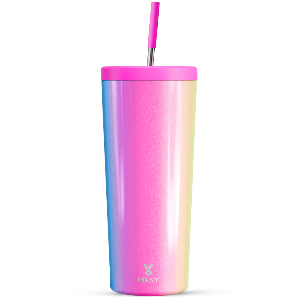 Meoky 24 oz Tumbler with Lid and Straw - Meoky
