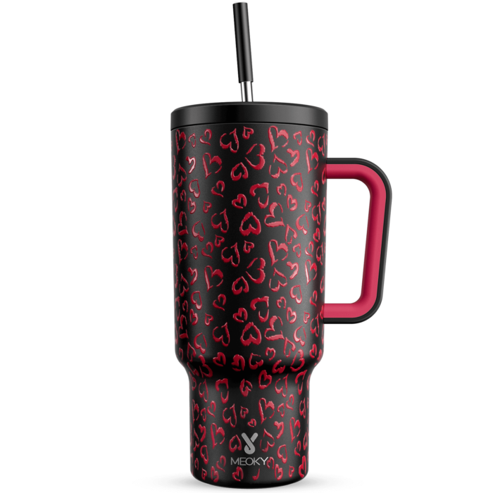 Cupid's Chalice - Meoky 40oz Tumbler with Handle and Straw Valentine  Special Edition(pre-sale) - Meoky