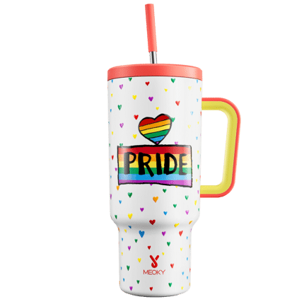 PNG Meoky 40oz Tumbler with Handle and Straw Lid -PrideHeart